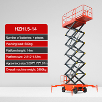 HZHI GTJZ-konforme elektrische Scherenhebebühnen aus Gusseisen/Gussstahl, 230kg-450kg Tragkraft, 4-Personen-Integrationslösung