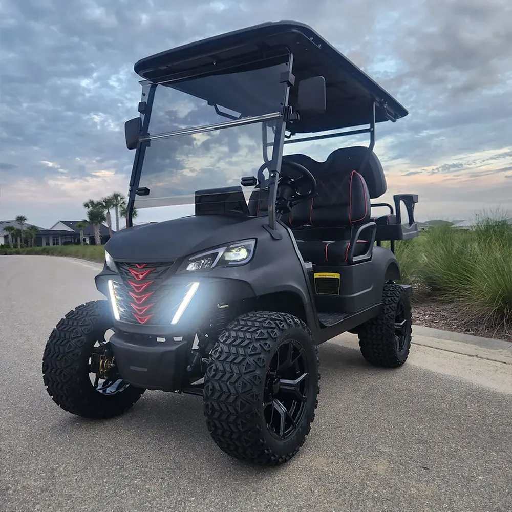 Voiturette de golf électrique modèle personnalisé au meilleur prix Voiture de golf tout-terrain 4 places à vendre