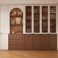 Estanterías y Librerías Modulares de Madera, Modernas, Minimalistas y de Lujo, con Iluminación LED para Sala de Estar, Dormitorio y Comedor