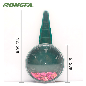 Seminatrice da 20g con 5 Impostazioni Regolabili per la Dimensione dei Semi, Strumento per Semina e Piantumazione, Seminatrice a Manovella per Giardinaggio - Product Image 1