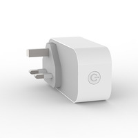 Enchufe Inteligente Wifi 103UK de 13A con Medición de Energía, Estándar Británico, Control Remoto, Compatible con Tuya y Alexa, Enchufe de Pared Multi-Puerto