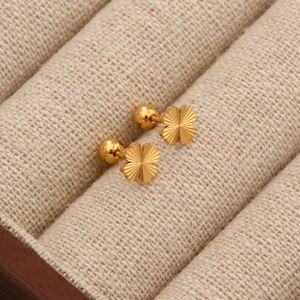 EH278 Stainless Steel Screw <b>Back</b> <b>Earrings</b> Sleep Free 18k Gold Plated Enamel Kitty Zircon Stud <b>Earrings</b> for Girls Gift - Product Image 6