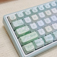 En stock, vente en gros : Lot complet de 125 touches de clavier universelles Miaos Oden Cat Head, en anglais, petites, par sublimation thermique, pour clavier (Gorras)