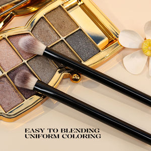 Juego de <span class=keywords><strong>Brochas</strong></span> de Maquillaje de Alta Calidad OEM ODM, 20 Piezas, Veganas, con 3 Tonos de Fibra Sintética, Brocha para Base, Aluminio Negro, ABS - Product Image 2