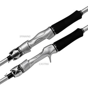OEM 2.1m/1.8m Casting Spinning Canne à pêche à fort roulement en fibre de verre Leurre pôle pour la pêche à l'achigan dans les lacs ruisseaux Action rapide - Product Image 5