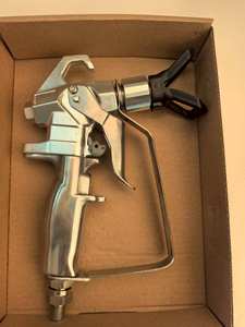 مسدس رش فضي عالي الضغط عديم الهواء 2 إصبع زناد سريع الاستخدام سهل الاستخدام بدون هواء فولاذ طاقة كهربائية - Product Image 6