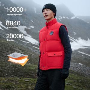 <span class=keywords><strong>Chaleco</strong></span> <span class=keywords><strong>de</strong></span> plumón <span class=keywords><strong>de</strong></span> <span class=keywords><strong>ganso</strong></span> esponjoso 800 para <span class=keywords><strong>hombre</strong></span>, repelente al agua, cuello levantado, ligero, cálido, Otoño Invierno, Pelliot, <span class=keywords><strong>chaleco</strong></span> <span class=keywords><strong>de</strong></span> plumón para exteriores - Product Image 2