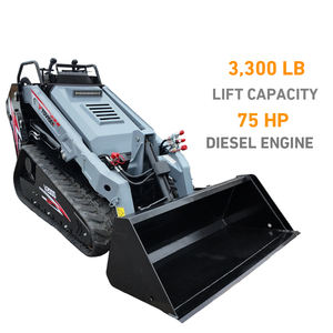 Minicargadora <span class=keywords><strong>de</strong></span> Ruedas Tovisen V2000 con Motor Diésel Cummins <span class=keywords><strong>de</strong></span> 75 HP EPA, Minicargadoras <span class=keywords><strong>de</strong></span> 1.5 Toneladas con Alto Flujo Hidráulico - Product Image 1