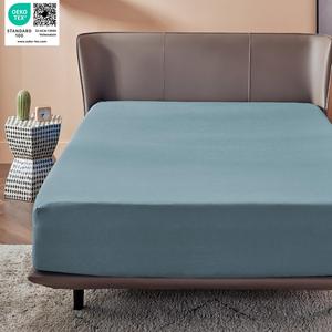 <strong>Extra</strong> <strong>Deep</strong> <strong>Fitted</strong> <strong>Sheet</strong> Hotel Luxury Single <strong>Fitted</strong> <strong>Sheet</strong> Only Easily Fits Soft Wrinkle Free Breathable Grey Blue Twin XL - Product Image 1