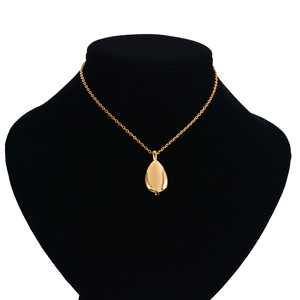 Kalung liontin baja tahan karat kualitas tinggi perhiasan kalung kotak abu tulang hewan peliharaan buka botol parfum berbentuk tetesan air - Product Image 4