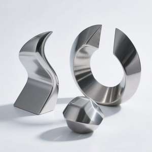 Factory ODM Custom Modern Luxury Metal Ornaments Abstract Art Office Unique Creative Stainless Steel Home Decor Brass Art Pieces - Product Image 2