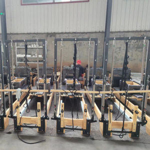 เครื่องออกกำลังกายพิลาทิสแบบโอ๊คพิลาทิส รีฟอร์เมอร์ พร้อมฮาล์ฟทาวเวอร์ สำหรับใช้ในสตูดิโอ ยิม ฟิตเนส และฝึกซ้อมที่บ้าน - Product Image 2