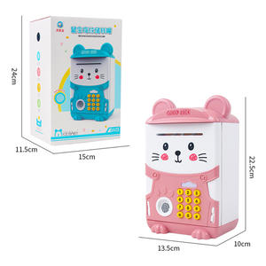 Alcancía Electrónica con Forma <span class=keywords><strong>de</strong></span> Cajero Automático, Contraseña, Monedas, Plástico, Juguete para Niños, Alcancía - Product Image 6