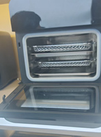 Four vapeur intelligent et friteuse à air chaud 12L grande capacité, contrôle NTC, écran tactile numérique, panneau tactile, fenêtre de visualisation claire