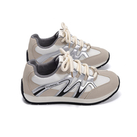 Baskets décontractées GAT respirantes en synthétique pour hommes, semelle épaisse de 4 cm, bleu foncé, chaussures de ville, usine de Wenzhou, personnalisation OEM, vente en gros en vrac