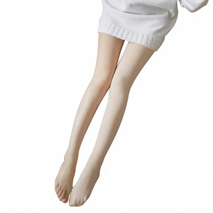 Pantimedias <span class=keywords><strong>de</strong></span> Terciopelo para <span class=keywords><strong>Mujer</strong></span>, Otoño Invierno, Color Sólido, Medias Gruesas y Cálidas para Usar como Capa Exterior - Product Image 1