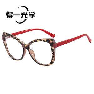 กรอบแว่นตาแบบ Cat Eye สำหรับผู้หญิง ป้องกันแสงสีฟ้า เลนส์ PC ดีไซน์เต็มกรอบ - Product Image 2