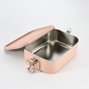 Boîte à lunch bento carrée en acier inoxydable personnalisée de 800 ml à 1500 ml, chauffable, sans BPA, récipient alimentaire multifonctionnel pour enfants et adultes - Product Image 3