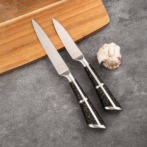 Juego de Cuchillos de Cocina de Acero Inoxidable Listo para Enviar, Mango de <span class=keywords><strong>Herradura</strong></span>, Seis Piezas, Afilado a Mano, Personalizado - Product Image 3