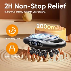 เครื่องนวดกระแทกไร้สายแบบเงียบ รุ่นขายดีประจำปี 2025 พร้อมหน้าจอ LCD รองรับระบบดรอปชิปปิ้ง เครื่องนวดสั่นสะเทือนสำหรับร่างกาย - Product Image 6
