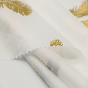 Dập nóng lá vàng lớp phủ 300t <span class=keywords><strong>pongee</strong></span> vải với Crinkle hiệu ứng - Product Image 3