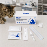 Bandelettes de test rapide de l'antigène du coronavirus félin, échantillon fécal, FCoV, cassette à lecture facile en une étape, utilisation à domicile ou en clinique vétérinaire, précision de 99 %, CE