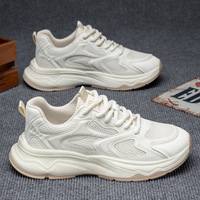 Chaussures pour hommes, nouvelle collection été, respirantes, en maille légère, baskets de course décontractées, chaussures de voyage, chaussures pour papa, à lacets