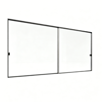 Ventanas Corredizas Horizontales de Doble Vidrio Templado con Perfil de Aleación de Aluminio y Marco Delgado, Resistentes al Viento y con Vista Panorámica Amplia