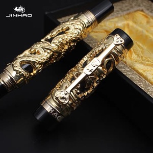 Jinhao Draogn Phoenix Luxury Vintage Beauty Pluma estilográfica de metal de estilo antiguo-Pluma de colección exquisita-Ideal para hombres y mujeres - Product Image 4