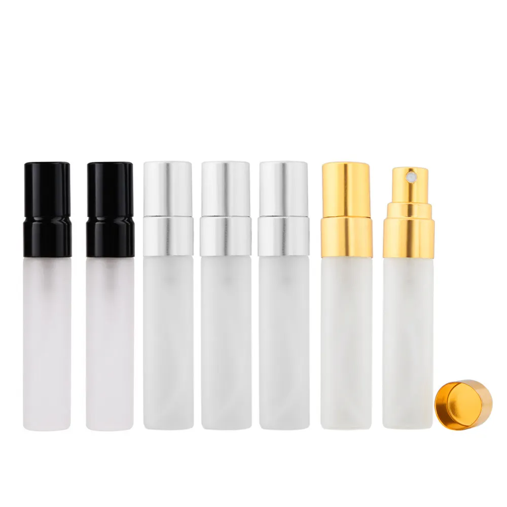 2ml / 5ml / 8ml / 10ml Atomizer Frosted Glass Perfume Sample Bottles Cosmetic Glass Perfume Gift Bottle