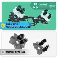 Kit complet de boutons faciaux et de cheveux pour version légère pour manette BDM-030 en plastique ABS, plus rapide
