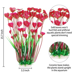 <span class=keywords><strong>Aquarium</strong></span> sous-marin de haute qualité artificielle herbe verte <span class=keywords><strong>Aquarium</strong></span> réservoir décoration en plastique fleur poisson plante artificielle à vendre - Product Image 3