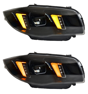 Mj cho BMW 1 Series e87 Đèn pha 2004 2007 2011 118i 120i 125i ánh sáng phía trước nâng cấp máy chiếu ống kính đầu đèn pha LED - Product Image 1