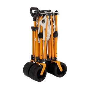 Nouvelle conception de chariot de camping pliable à 4 roues détachable, avec couleur personnalisable, OEM, chariot de pique-nique, de jardin, de plage pour l'extérieur - Product Image 4