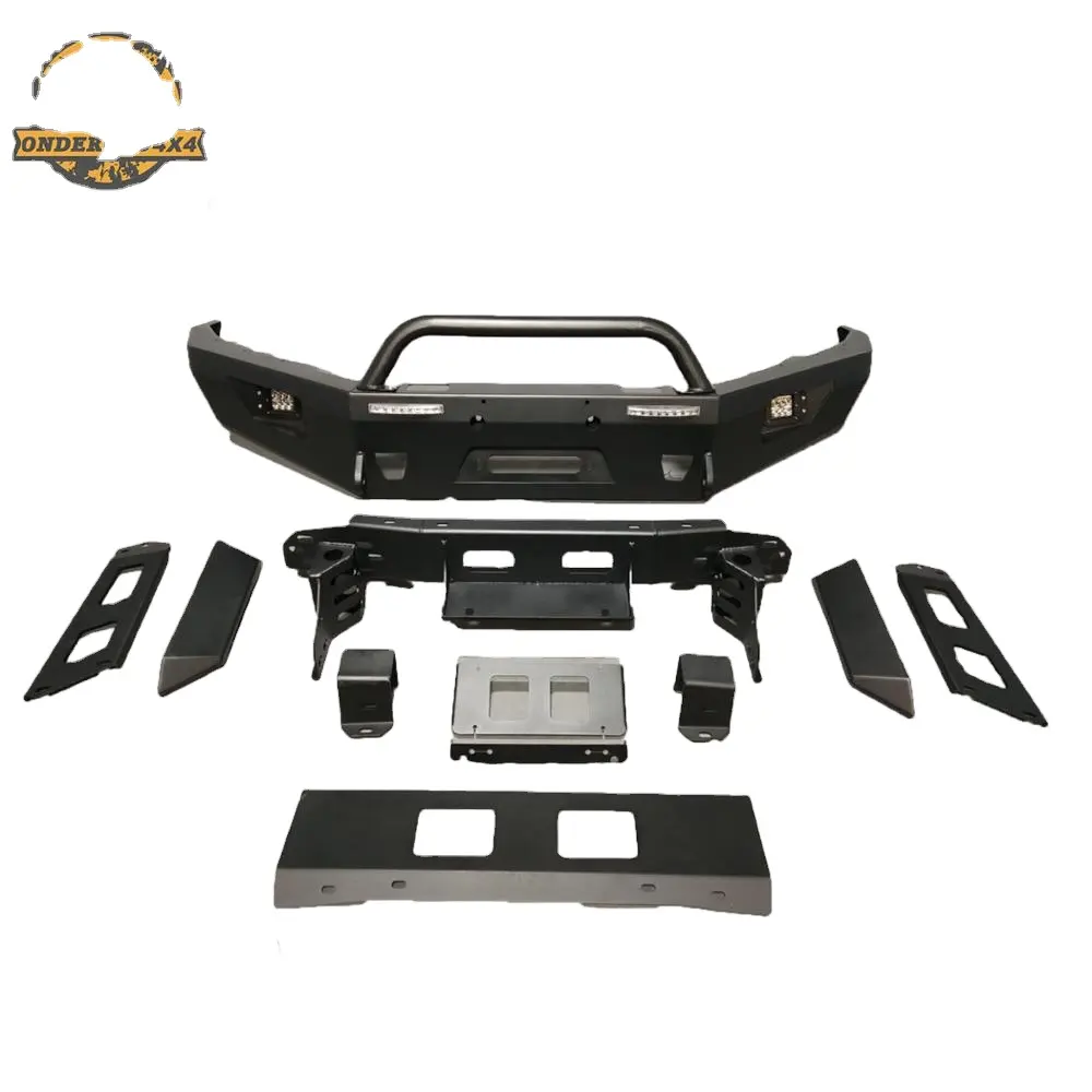 Black Matte High Quality Heavy Duty Truck Bumpers Off Road Bumpers For Ford Ranger T7 Accessories In Guangzhou