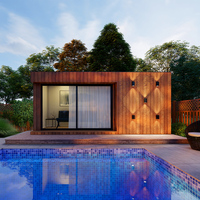Pod Modulaire Isolé Pièce Démontable Extérieur Bois SIPs Maison Préfabriquée Petit Bureau de Jardin Kit Maisonnette Durable Préfabriquée