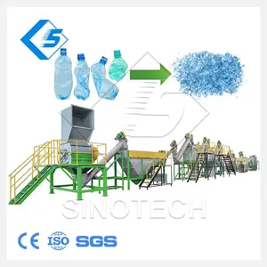 Economical Robot Waste residual Beer Plastic PET Film Flakes Bottle Washed Recycled drying recyclage Recycling machinery Line