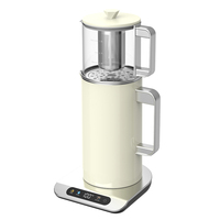 Bouilloire électrique Hotsy 1,7 L, ensemble 2 en 1, théière en verre 1200 ml, bouilloire électrique pour cuisinière