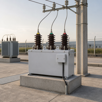 Transformateur industriel triphasé à enroulement rectangulaire en cuivre, haute efficacité, faibles pertes pour la distribution d'énergie