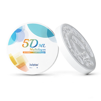 Vente directe usine – Disque en zircone translucide de qualité clinique 47%-60% – Résistance à la flexion 650-950MPa pour centre de fraisage