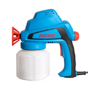 FIXTEC Paint Gun Tool 80W 700ml 140Bar Power Spray Gun Electric Water Sprayer Paint Machine