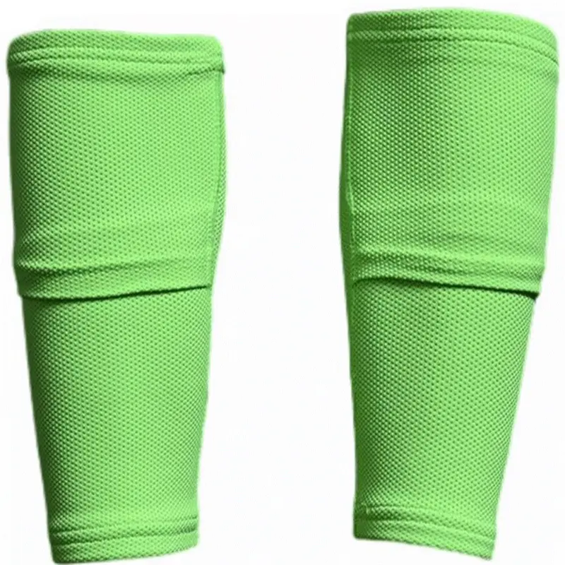 Caneleiras de futebol para meias com mangas de panturrilha e bolso para segurar caneleiras