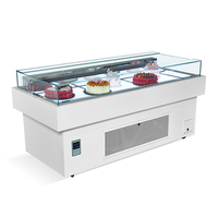 Refroidisseur de vitrine d'affichage de gâteau de refroidissement haute efficacité de conception verticale de luxe à base de
