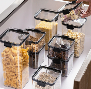 Multi-Purpose Food-Safe PP Plastic <b>Kitchen</b> <b>Storage</b> Transparent Airtight Plastic Food <b>Storage</b> Container with Lid - Product Image 3