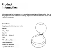 Gourde et bouteille d'eau pliables et portables pour chiens, grande capacité, en PP, pour les voyages et l'hydratation