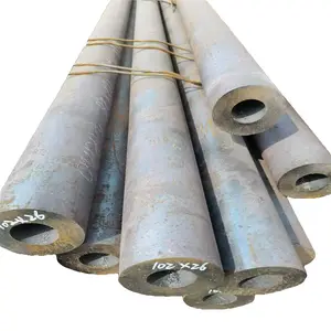 Steel Pipe Manufacturer ASTM A53 A106 Q195 Q235B 1045 Round Hot Rolled Steel Pipe Welded or Seamless Mild Carbon Steel Pipe