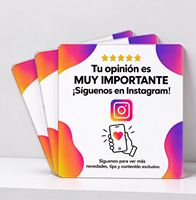 Support de carte NFC QR programmable personnalisé en plastique pour paiement en espagnol, compatible avec Google Play Gift Card, avis et contrôle d'accès aux réseaux sociaux