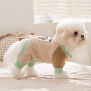 Pet <b>Sweater</b> For Small Medium <b>Dogs</b> Thickened Faux Mink Fleece Embroidered <b>Dog</b> Clothes Autumn Winter Warm Apparel - Product Image 4