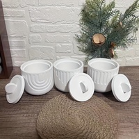 Luxuriöses DIY Keramik-Gießformen-Set mit Abgedecktem Kerzenglas in Boxform für Handgemachte Beton- und Zement-Heimdekoration - Anpassbare Farbe & Größe