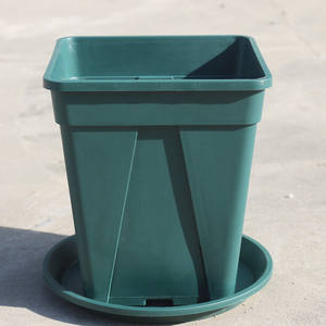 Pot de fleur carré épaissi résine plastique petit Gal Pot de fleur vert maison extérieur <span class=keywords><strong>lune</strong></span> saison respirant Pot - Product Image 3